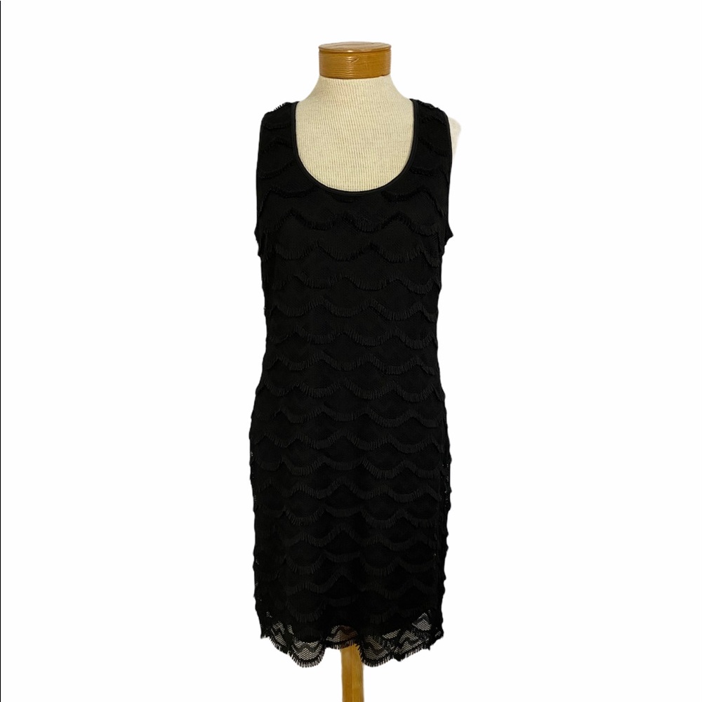 Ronni Nicole Black Sleeveless Lace Cocktail Mini Dress 8